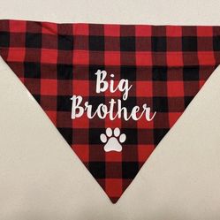 New Big Brother Dog Bandana For Large Dog / Pregnancy Announcement / Gift