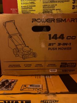 Power Smart 21" 3-in-1 Push Mower 144cc