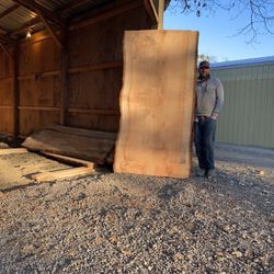 Huge Redwood Live Edge Slab