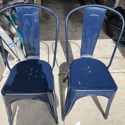 Set Of 2 *Carlisle Dinning Chairs *blue 