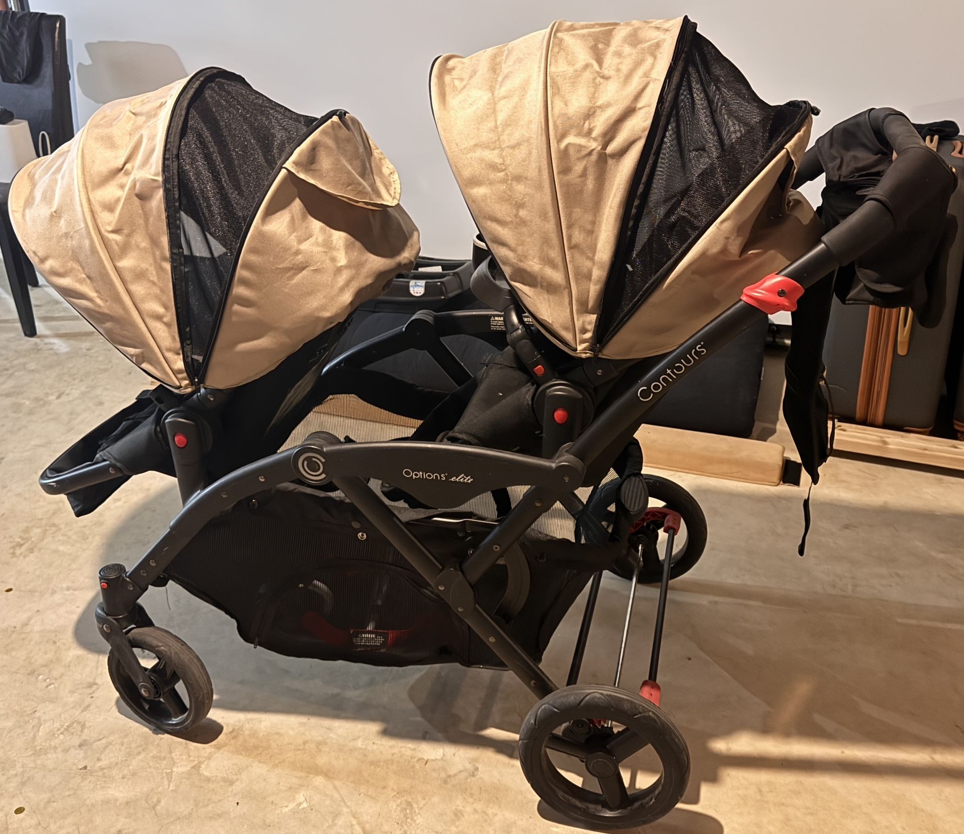 Double Tandem Stroller Contour Options Elite