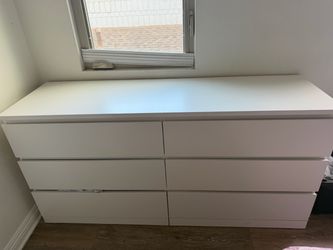 White ikea Six drawer