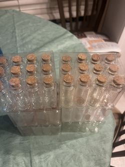 Mini Glass Jars.  72 Qty  (Used For Sand Ceremony)  Thumbnail