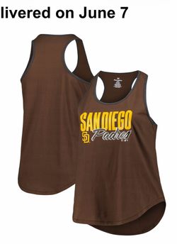 Ladies Sd padres tank top 3x NWT