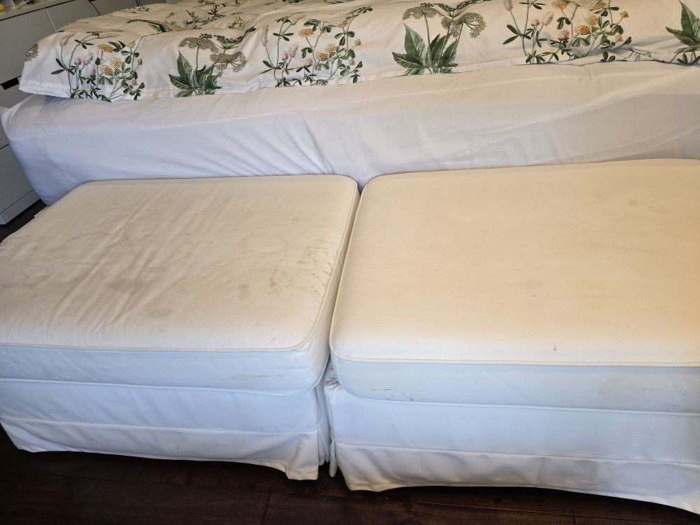 2 Ikea Ottomans