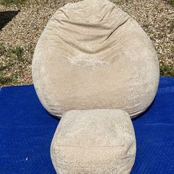Custom Beanbag Chair And Footstool