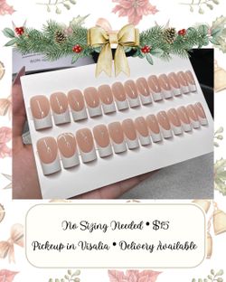 Press On Nail Set French Tip