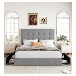 Queen Size Platform Bed Frame