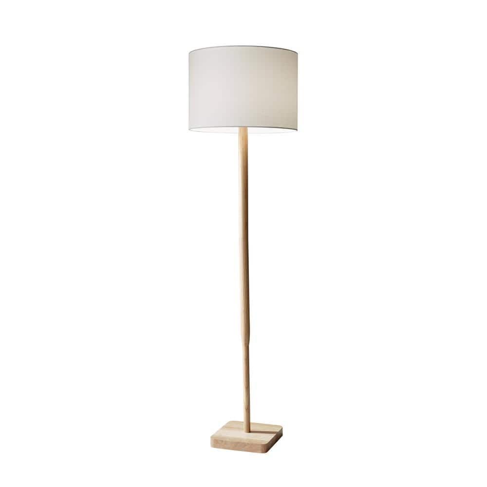SALESUMO 58.5 IN. NATURAL WOOD FLOOR LAMP
