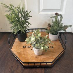 centerpiece Metal/wood