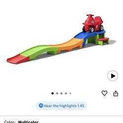 $60 Used Step2 Up & Down Roller Coaster Toy for Kids, Ride On Push Car, Indoor/Outdoor Playset, Toddlers Ages 2 - 5 years old, Compact Storage, Max We