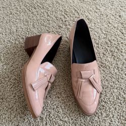 Rebecca Minkoff Patent Leather Heel Loafers 
