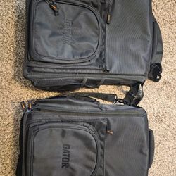 Padded Carry Bag. Gator Cases Club Series DJ Messenger Style Two-Channel Mixer Carry Bag