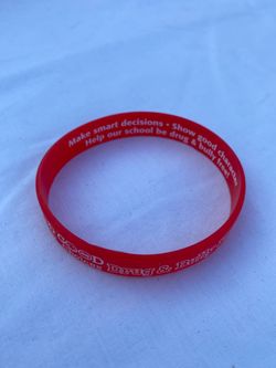 Red rubber Bully bracelet