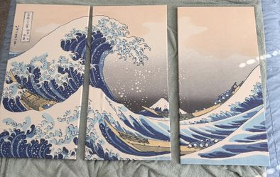 The Great Wave off Kanagawa(Triptych)