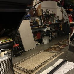 Round Flat Bottom Mirror