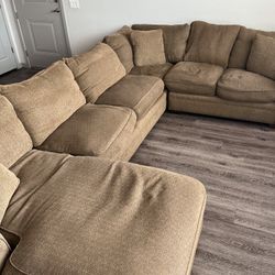 large tan/ brown couch