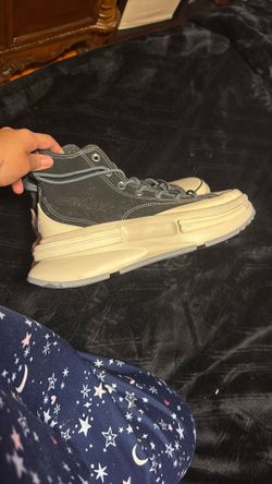 black converse high top platform