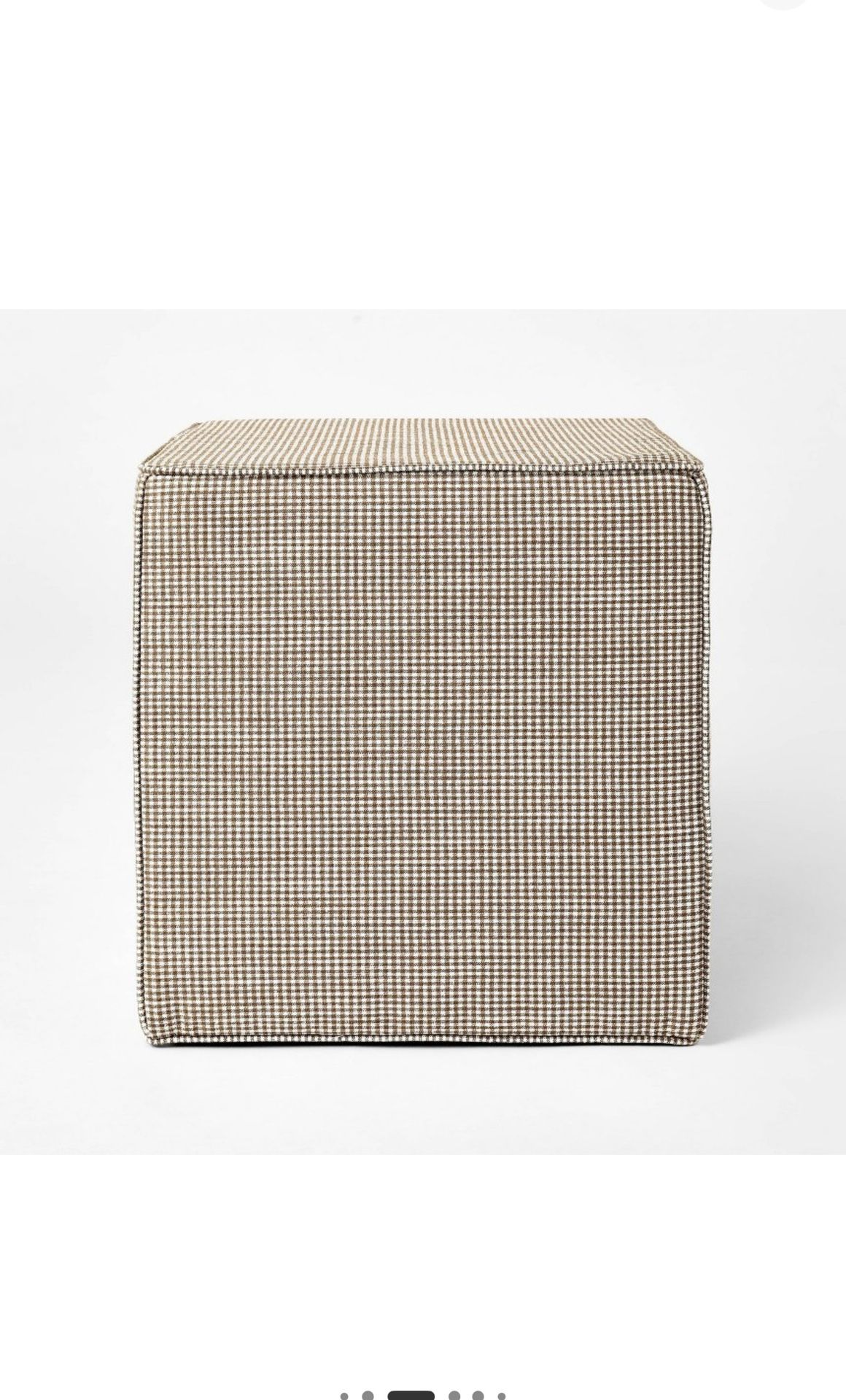 Target Ottoman Brown Checkered