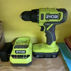 Ryobi 18v Drill Kit with Battery and Charger (NEW)