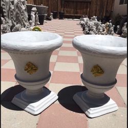 New Flower Pots Made Out Of Cement Perfect Gift 