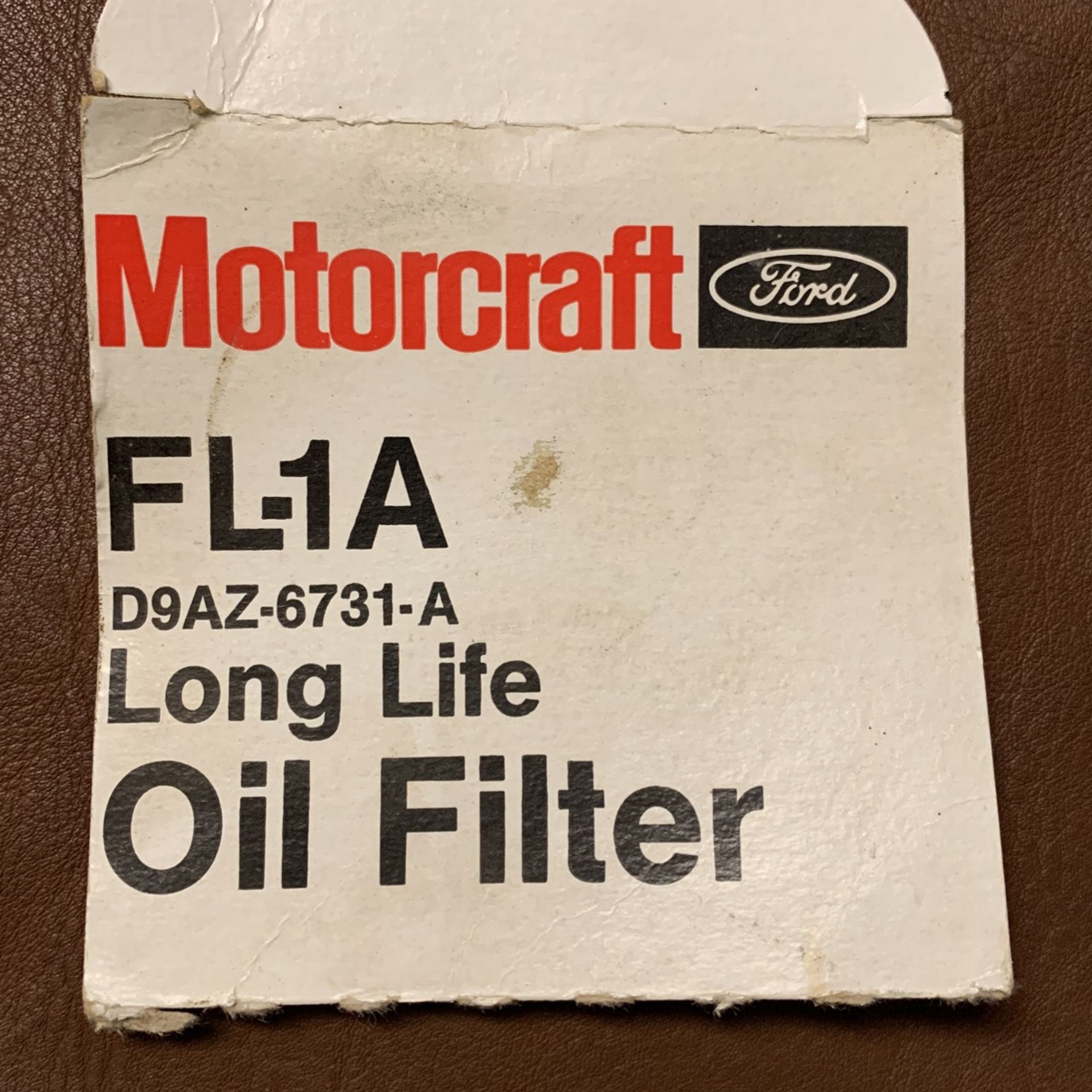 Brand New Oil Filter Ford