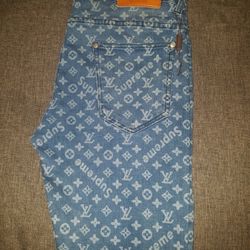 Louis Vuitton × Supreme Jeans 30×30
