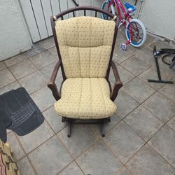 Vintage Solid Wood Rocking Chair