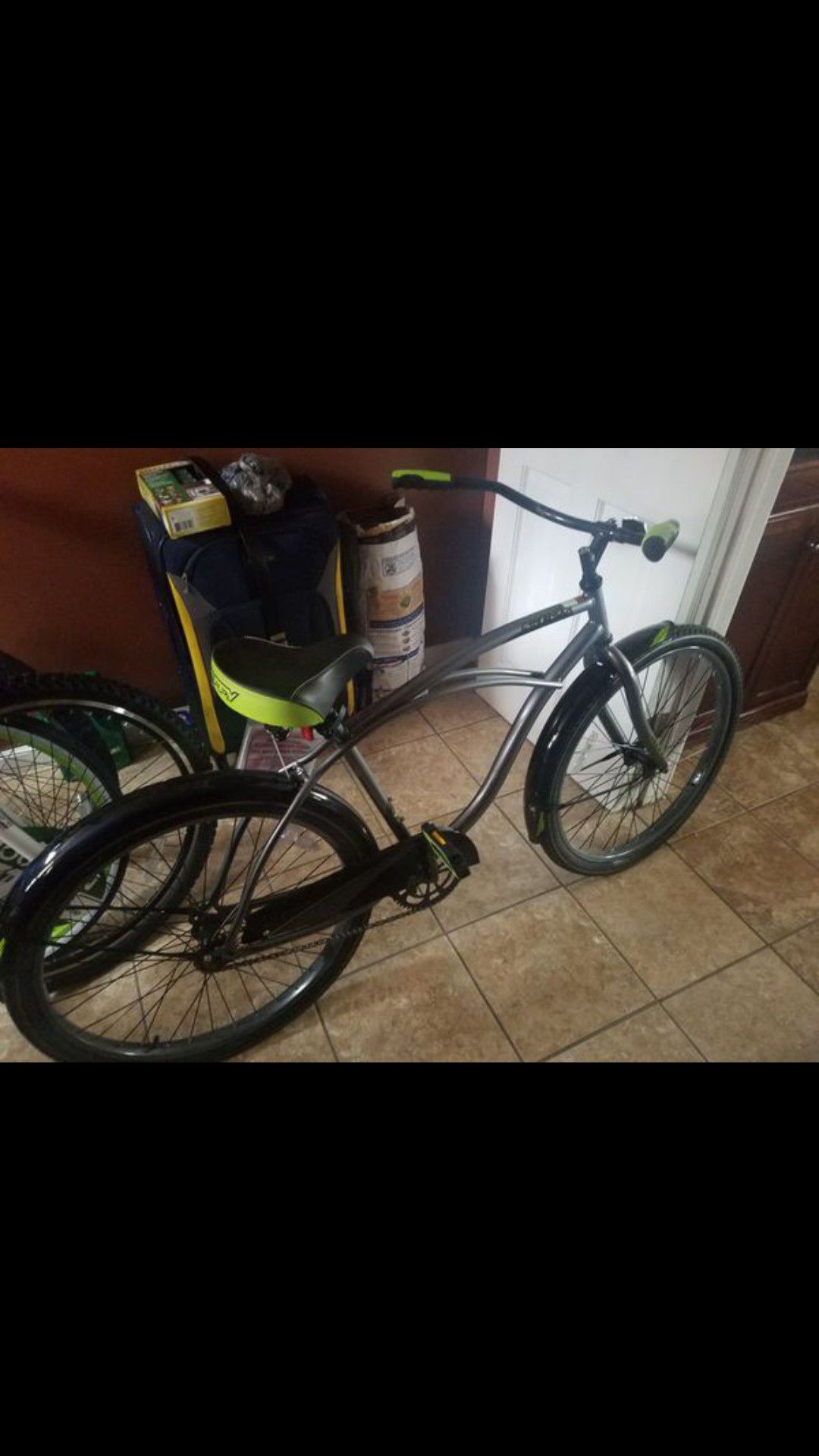 new 26" huffy bike cranbook cruiser green and gray color
