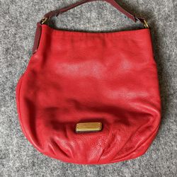 Marc by Marc Jacobs Red Leather Hobo Purse