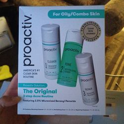 Proactive three step skin routine
