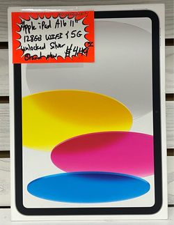 Apple iPad A16 12” 128GB WiFi & 5G Unlocked Silver Brand New