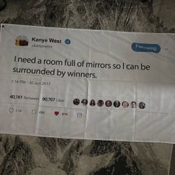 Kanye West Quote Flag