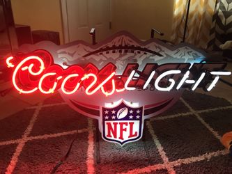 Coors Light NFL neon