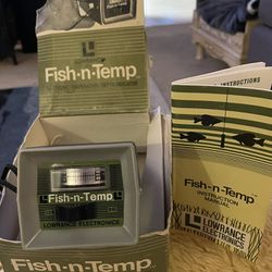 Vintage 1971 Fish-n-Temp LPT-100 Temp/Depth Indicator 