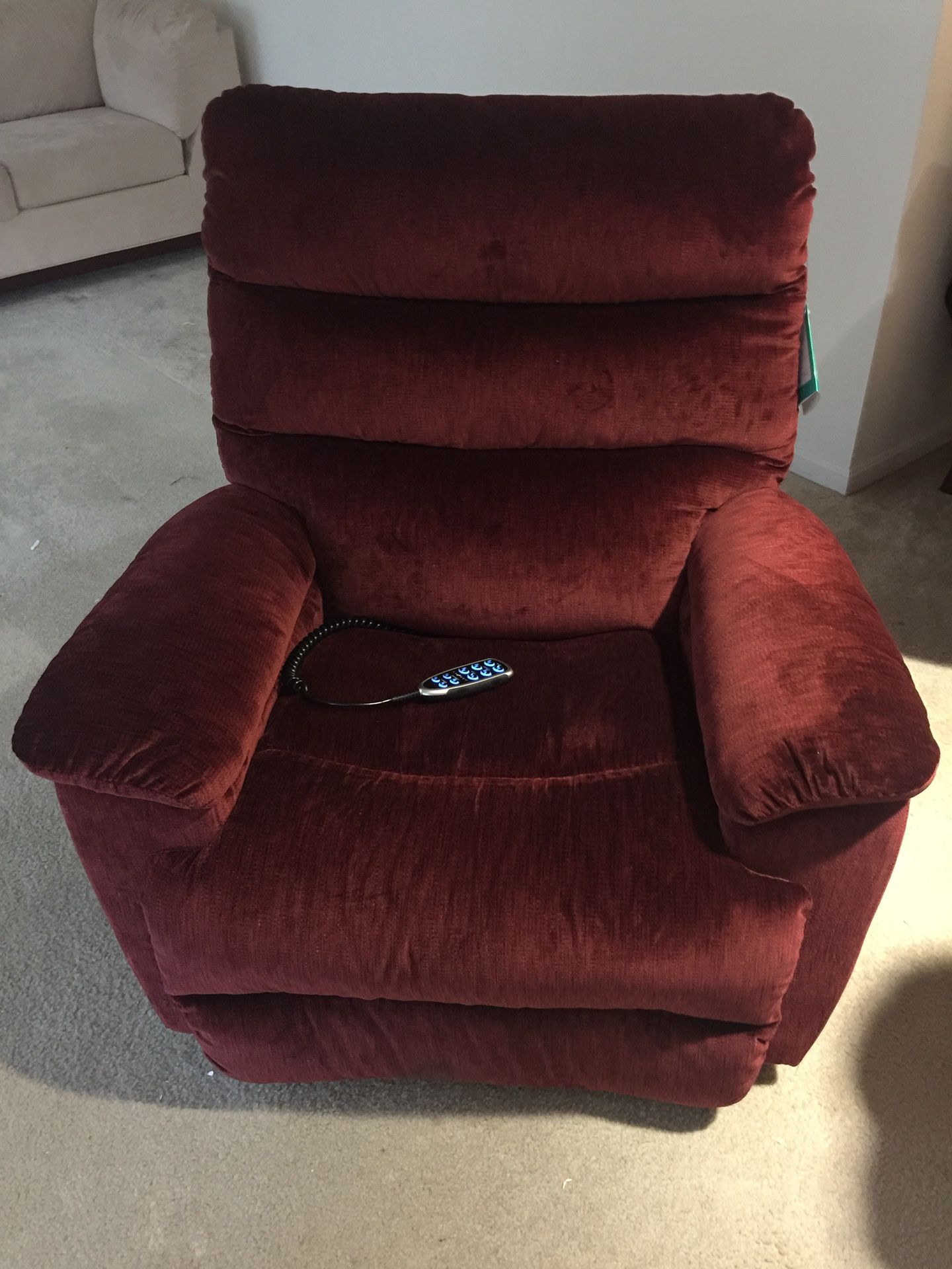 La Z Boy Power Recliner Burgundy