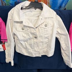 Kids Girls Size 5 6 Jean Jacket Jona Mitchell’s Rash gaurd