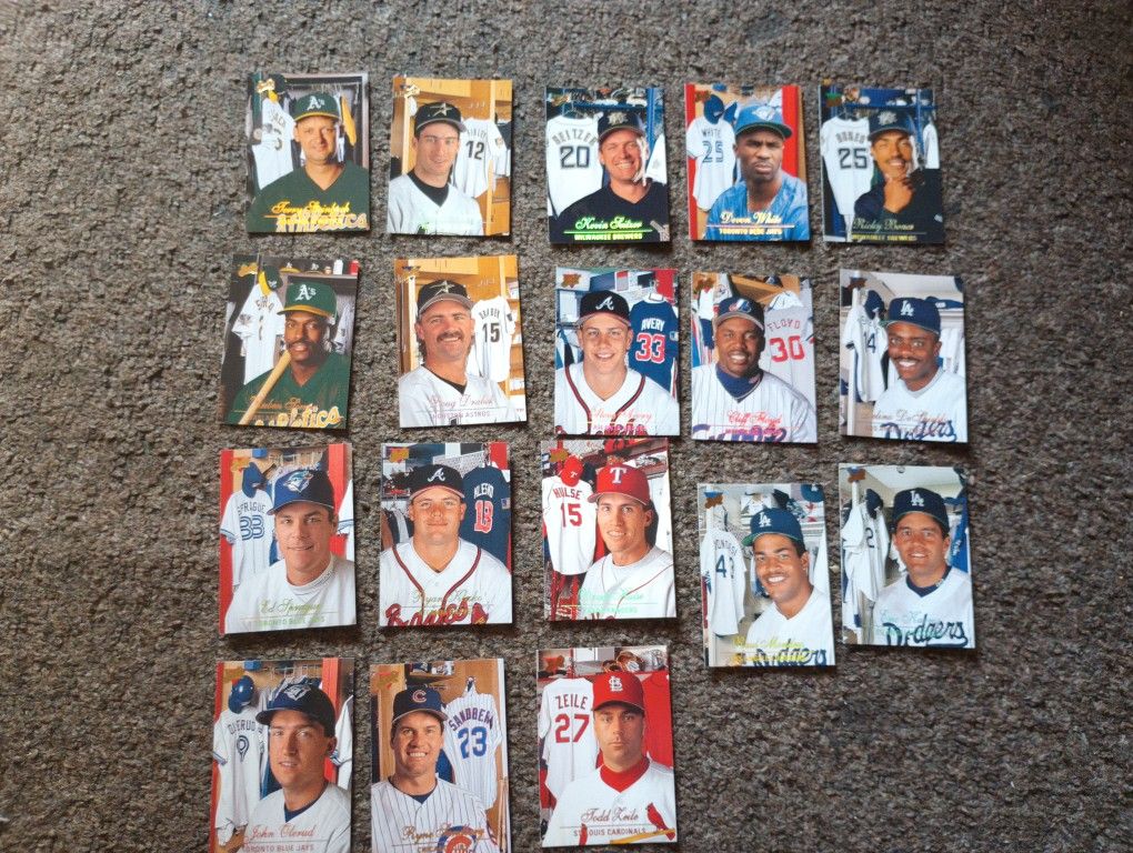 Baseball Cards Good Condition There's 224 All For $45.00.