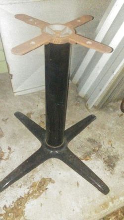 Cast iron table base