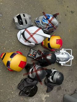 Superhero & Star Wars Costume Helmet Lot
