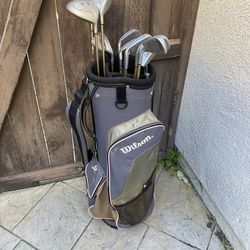 Womens golf club set Wilson shoulder bag $75