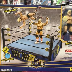 Mattel WCW Wrestling Ring With Exclusive Dusty Fig