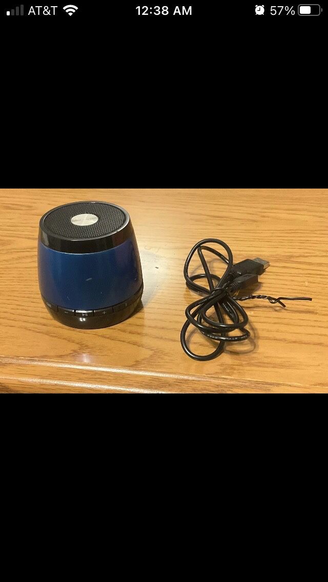 Blue HMDX Jam Bluetooth Wireless Speaker Hx-p230BLA with Charging Cable! LOOK!!!
