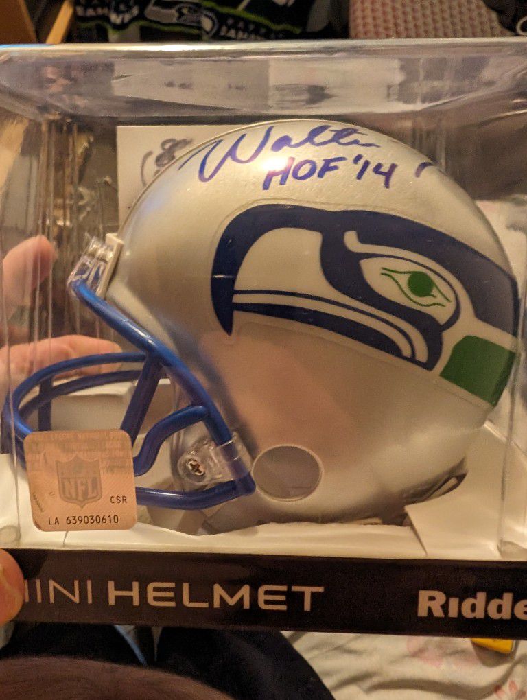 Walter Jones Autographed Mini Helmet