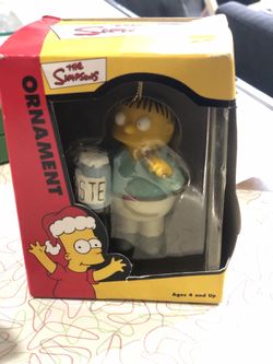 THE SIMPSONS HOLIDAY CHRISTMAS ORNAMENT Figure Ralph Wiggum Vintage 2002 - NEW