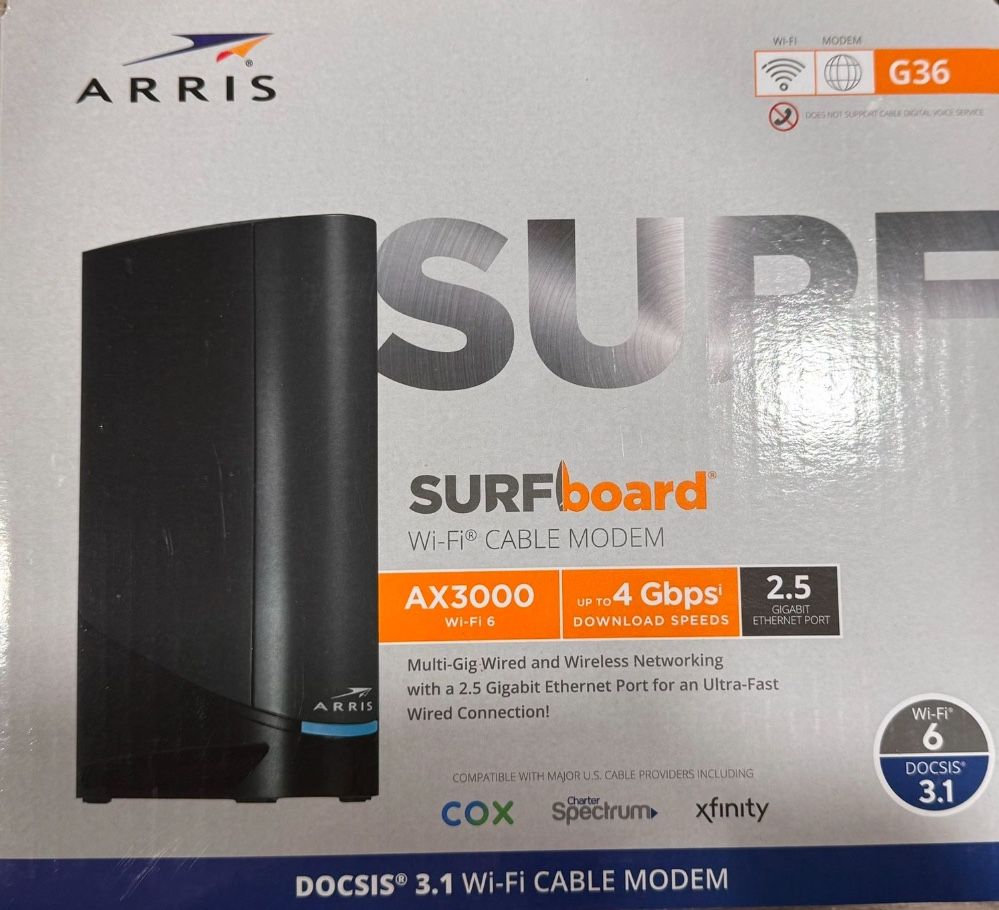 Arris Surfboard Wi-Fi Cable Modem G36