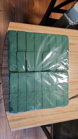 Wet floral foam blocks