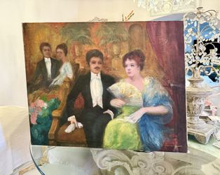 Oil On Canvas Vintage Artwork 