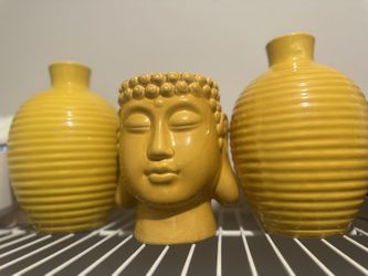 Yellow House Vases 
