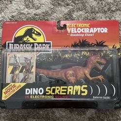 Jurassic Park Kenner 1993 Velociraptor Dino Screams 